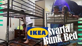 Our Ikea Svarta Bunk Bed Timelapse Assembly