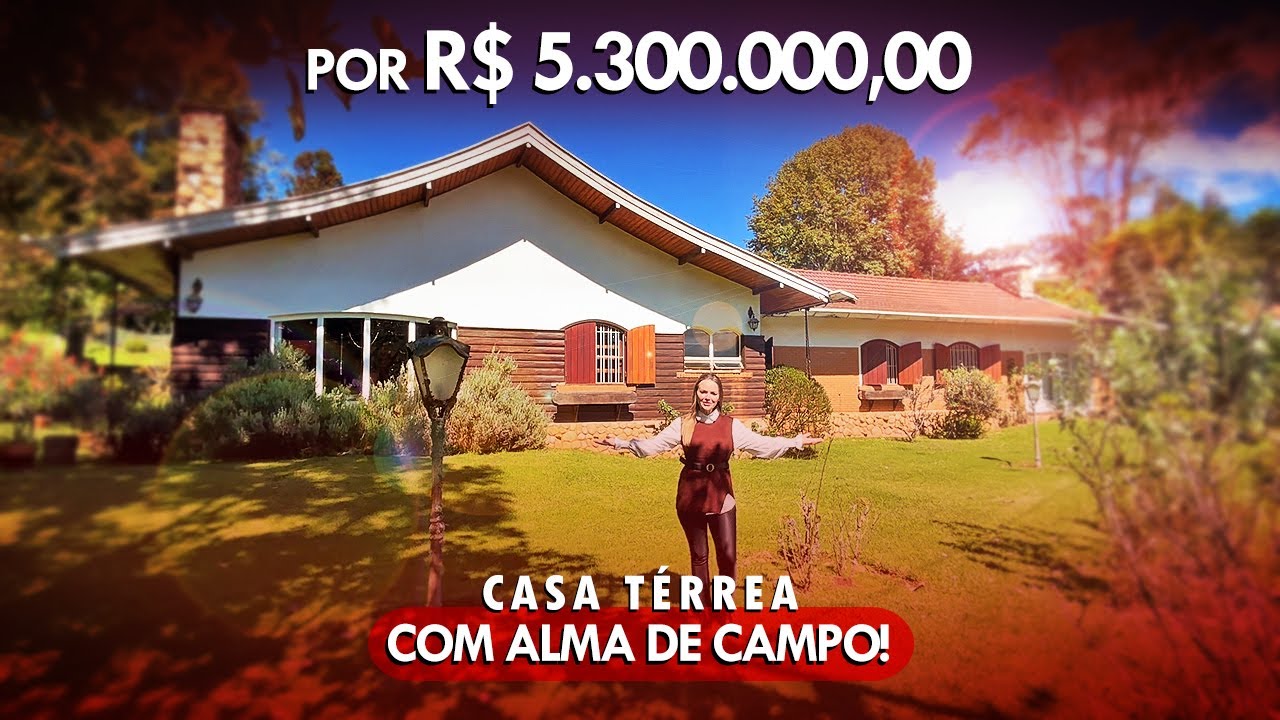 Vídeo do Imóvel: Casa térrea no Alto do Capivari com 5 lotes planos e quadra