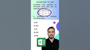 Resolvendo Fórmula do Excel ✅️ #excel #dicas #prova #questões #informatica #concurso