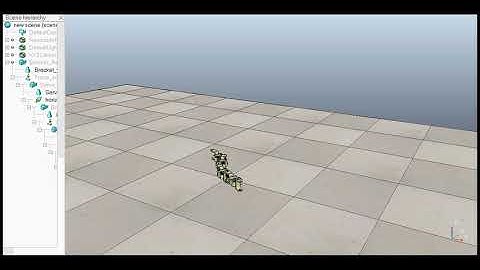 Snake robot - Serpentine gait simulation in V-REP