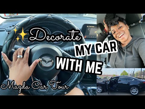 DECORATE MY CAR WITH ME + MAZDA CAR TOUR! | Thee Mademoiselle ♔