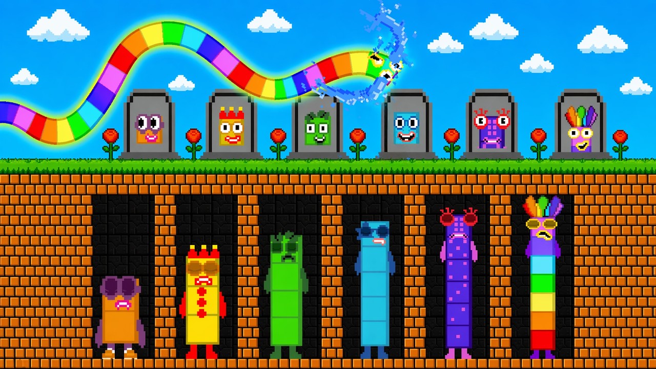 Numberblocks Rip Numberblocks Snake RIP All Numberblocks 1 to 10 | Sad Story - YouTube