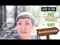 Think BOONDOCKING is TOO CROWDED? RV Life Hack: How to Find FREE - QUIET - PRIVATE - Camping!