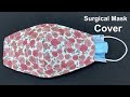 Very Easy Surgical Mask Cover | How to Make Face Mask Sewing Tutorial | Diy Valentine's Rose Mask |