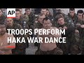 BOSNIA: DEPARTING NEW ZEALAND TROOPS PERFORM HAKA WAR DANCE