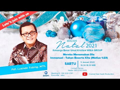 Khotbah Kreatif Interaktif Online Di Ibadah Natal Wijaya Karya Wika Group Youtube