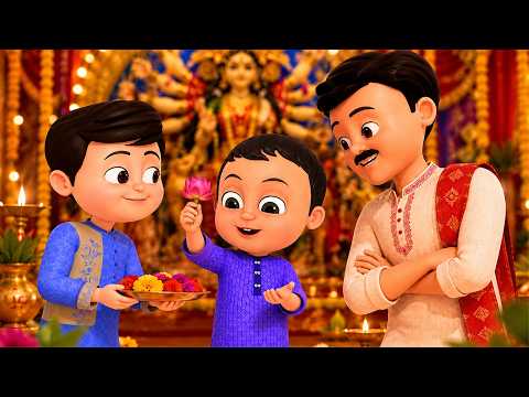Aai Maa Durga | आई माँ दुर्गा + Best Hindi Song For Kids| Ding Dong Bells Kids