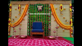 Ecofriendly and Traditional Seemantham Decor by DecorbyKrishna 882 views 2 years ago 1 minute, 10 seconds