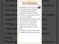 Essay on Air Pollution #pollution #airpollution #smog #smoke #deforstation #shorts #youtubeshorts#yt