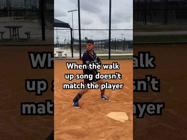 When the walk up song doesn’t match the player (Part 2) | #baseball #skit #content #shorts