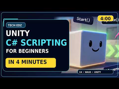 Unity C# Scripting for Beginners in 4 Minutes 🎮 | Make a Cube Move!
