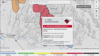 Sawtooth Avalanche Center issues avalanche warning