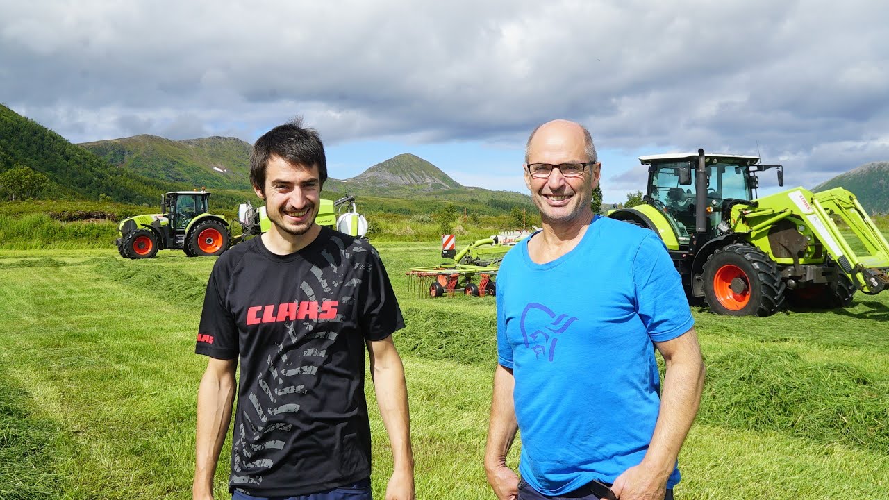 CLAAS traktorer og grashøsteutstyr | Knut Johnny og Erlend Enoksen