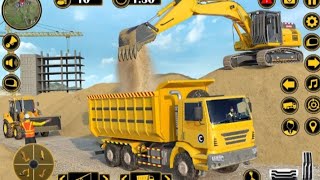Hydraulic Tump Truck & Road Roller Game - Construction Truck Simulator || City Road Making Game screenshot 2