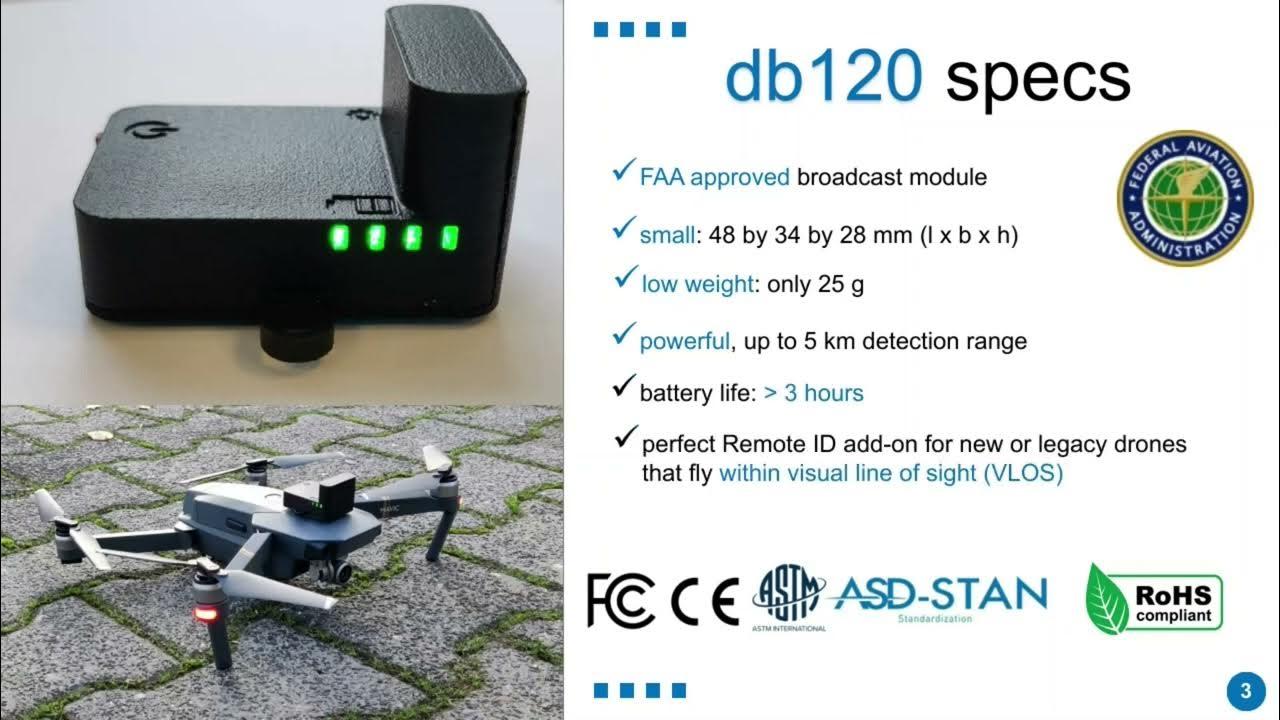 db120, the Remote ID addon for drones. YouTube