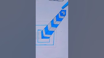 3d art opitical illusion step by step pen on peper #ytshorts #drawing #viral #short #sketch #music