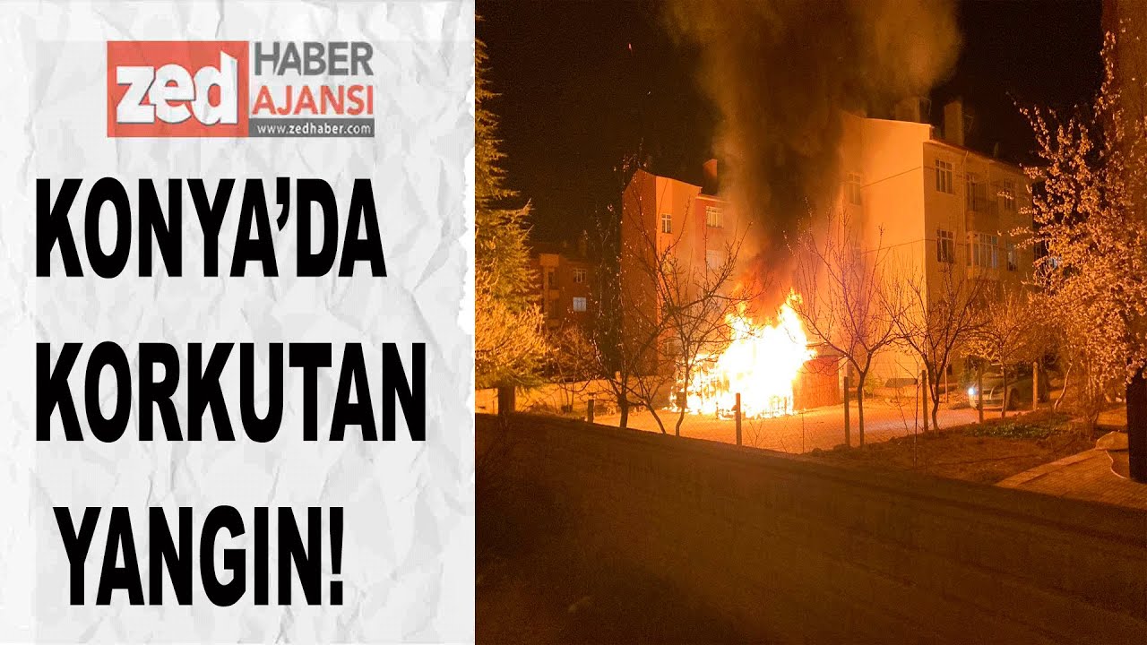Konya’da korkutan yangın! Ekipler alarma geçti