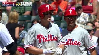 PHI@COL: Phillies jump ahead on Asche's two-run knock