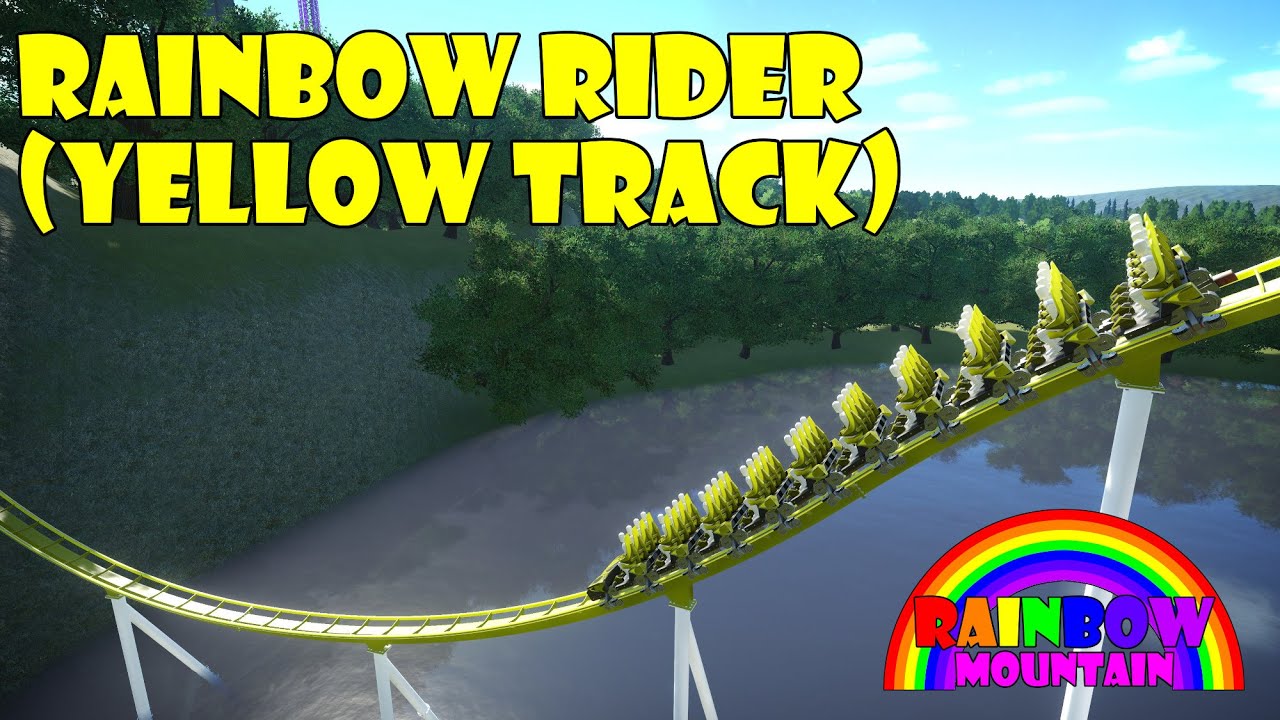Planet Coaster: Rainbow Rider (Yellow) (Rainbow Mountain) - YouTube