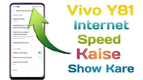 How To Show Internet Speed In Vivo Y81 || Vivo Y81 Main Internet Speed Setting Kaise On Kare