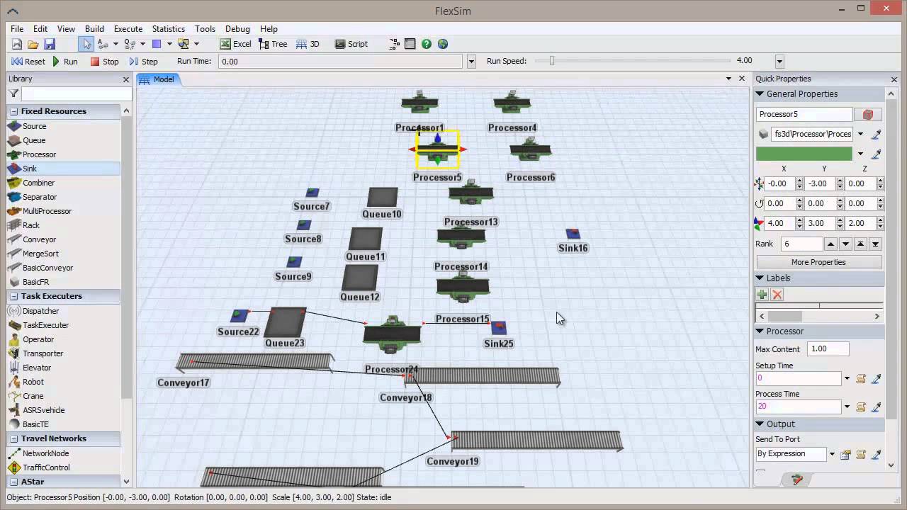 FlexSim - Atalhos e dicas para edição - YouTube
