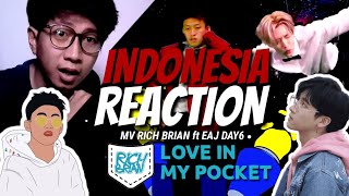 Reaction MV Rich Brian ft Jae Day6 - Love In My Pocket [Indonesia]