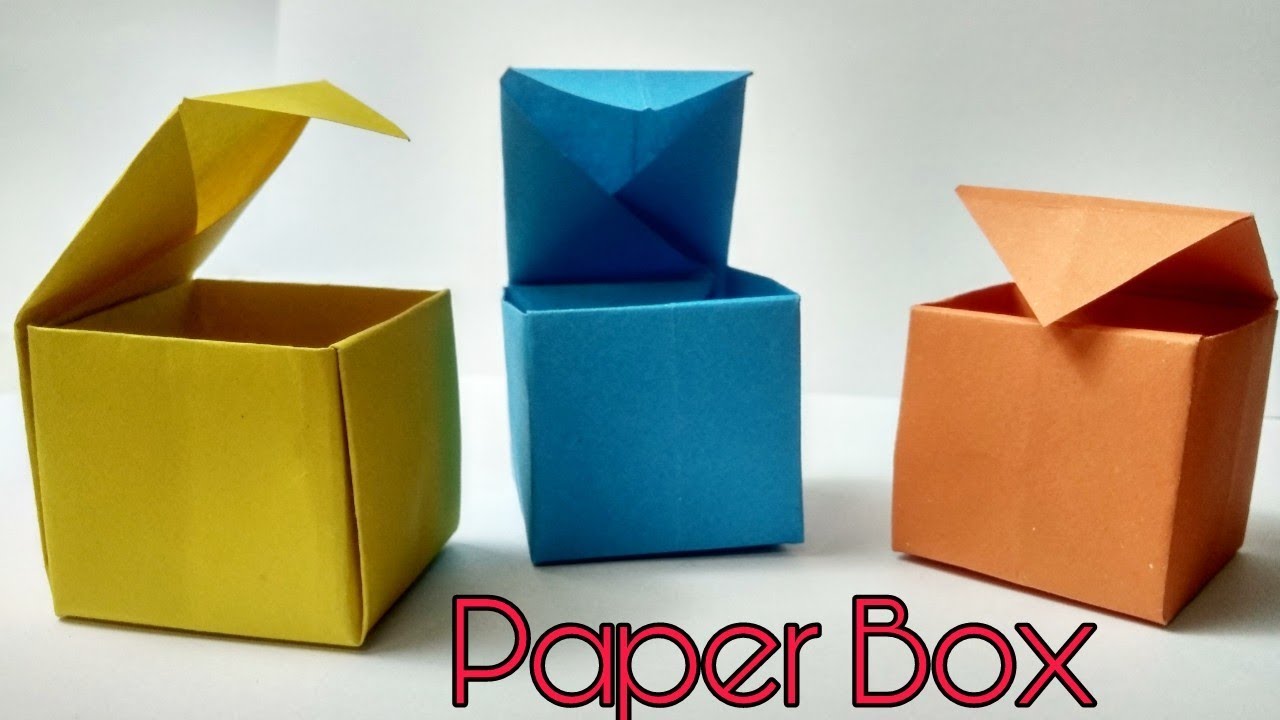 How To Make a Paper Box - Without Glue or Tape!