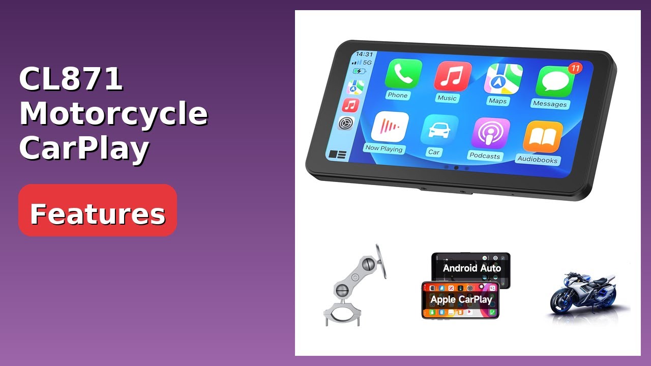 REVIEW (2026): CL871 Motorcycle CarPlay Screen. ESSENTIAL details