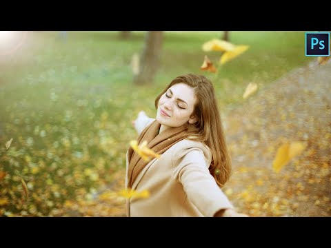 Soft Warm light Filter & Lens Flare - Photoshop Tutorial