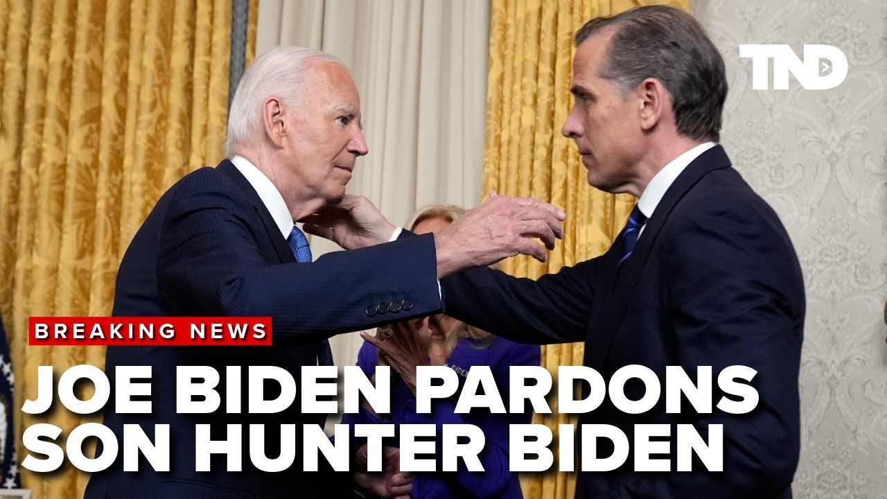 Joe Biden pardons son Hunter Biden of tax and gun charges