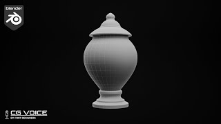 how to model this Curvy Garden Urn design in blender _  Blender Modeling screenshot 2