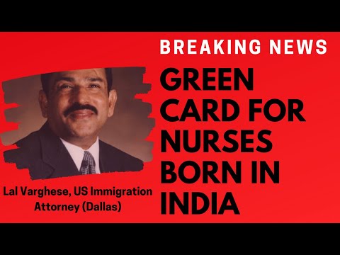 Green Card Options for Nurses Born in India under EB-3 Category with NCLEX Examination Passed