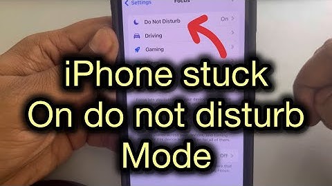 iPhone stuck on do not disturb mode : Fix