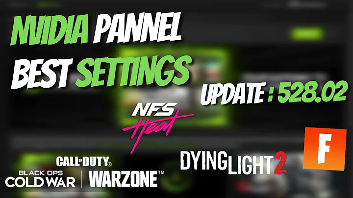 Nvidia Control Pannel New Update * 528.02 * Best Settings for GAMING