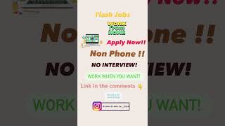 No Experience No Talking Work From Home Job No Interview Data Collecting