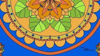 ‘Symmetry in Motion: Exploring Mandala, Spiral, and Pattern Art’ - Timelapse
