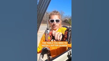 The best tools for installing gutter guards on a seamless rain gutter #diy
