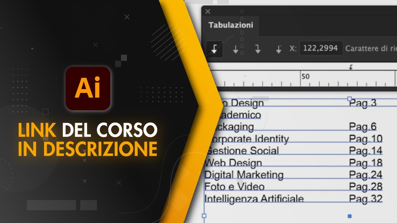 Il segreto per testi ordinati in Illustrator