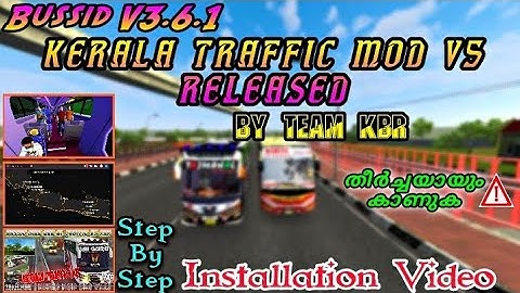 🚨Bussid v3.6.1 Kerala Traffic Mod V5 Released | By Team KBR | installation Tutorial Video | #Bussid
