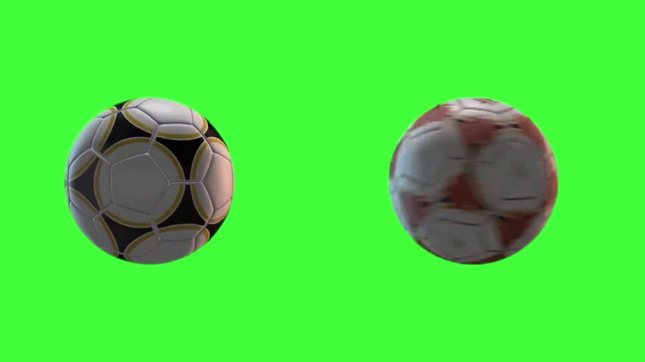 FOOTBALL GREEN SCREEN SOCCER GAME BALL ROLLING ANIMATION ROYALTY FREE