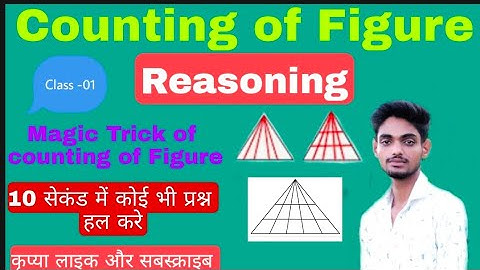 Reasoning : Counting Of Figures | Best Trick for Counting Figures # Triangles Counting | # Class -1