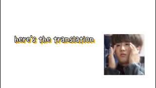 so han make these memes out of gone away mv (translation)