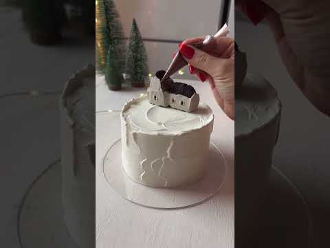 Простой и Очень ЭФФЕКТНЫЙ Новогодний Дизайн от belvikacakeSpectacular New Years bento cake decor