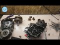 How To Split Engine Case &amp; Remove Crankshaft DIY | HONDA CRM 250