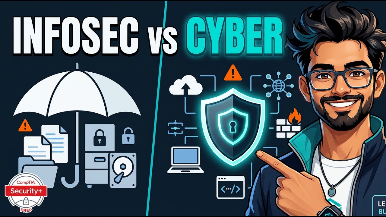 Information Security vs Cyber Security Explained | CompTIA Security+