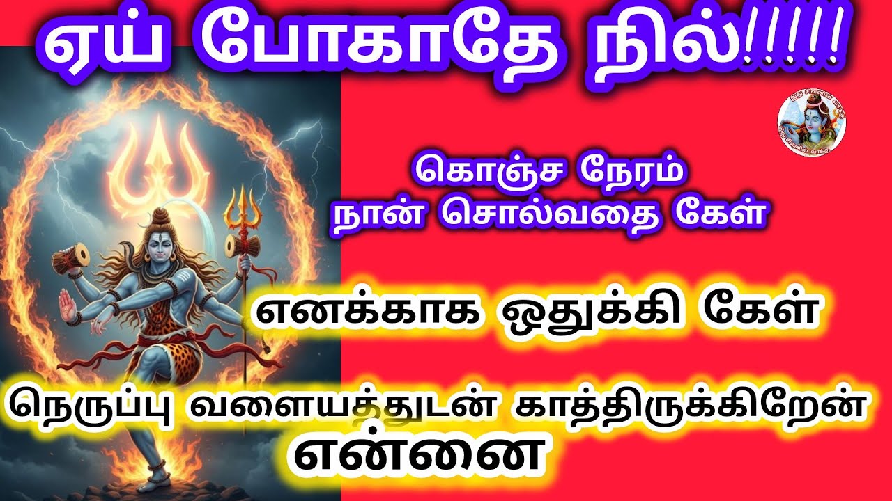 போகாதே நில் கொஞ்ச நேரம் தான் நான் சொல்வதை கேள்