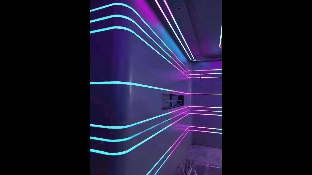 Wall Mounted Dmx Neon Tube Addressable Dmx Led Neon Flex For Bar NightClub Room Decoration