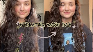 WAVY HAIR WASH DAY FOR VERY DRY AND DULL HAIR / winter wash day routine