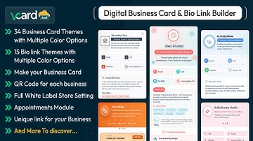 vCard SaaS Digital Business Card Builder