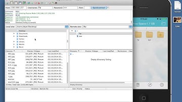 Upload any files to your iPhone by ftp